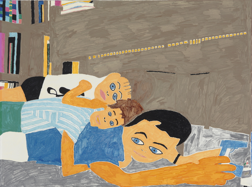Christopher Knowles: Untitled (Three Kids). 1991.